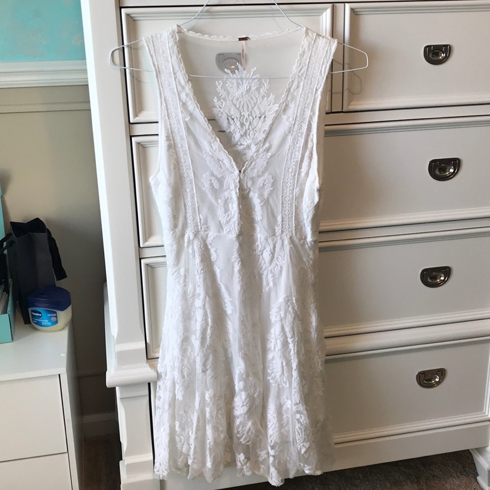 Free People White Lace Dress Size 2